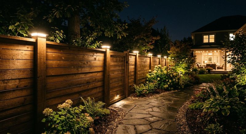 Fence Lighting Installation in Orem, UT
