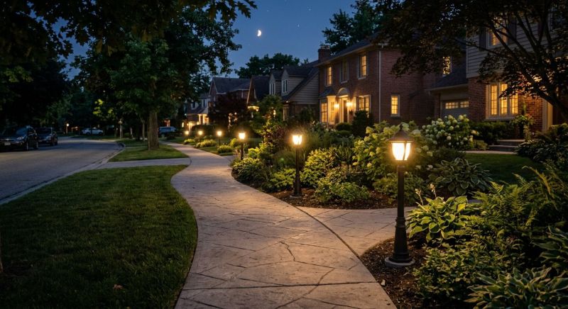 Sidewalk Lighting Installation in Pasadena, CA