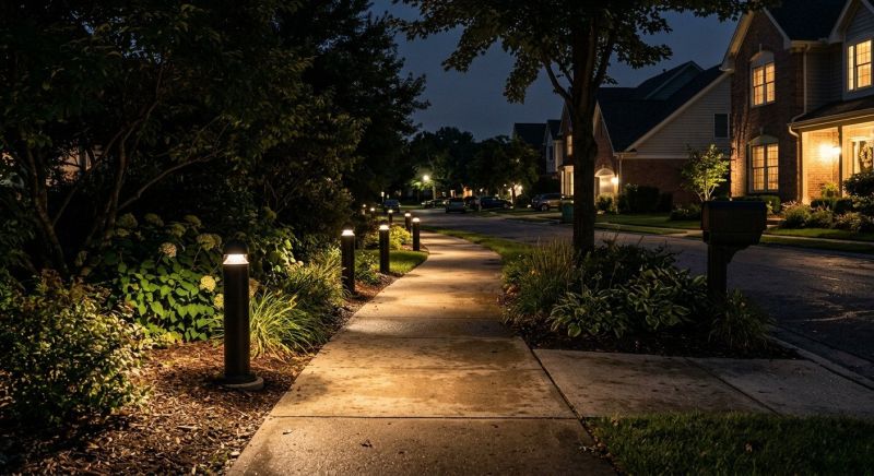 Sidewalk Lighting Installation in Provo, UT
